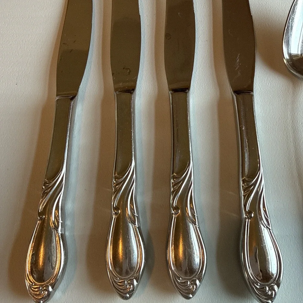 Retroneu Stephanie 18-8 Stainless Steel Flatware Lot of 11 Replacement Korea